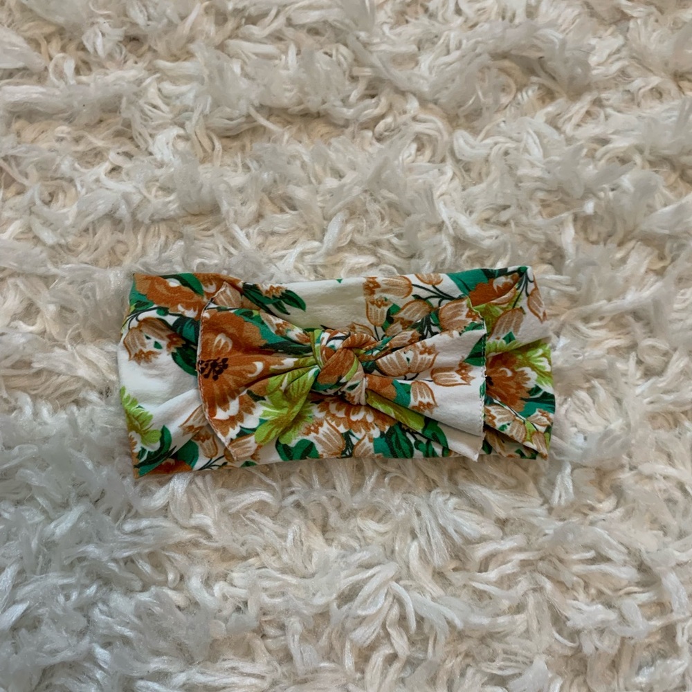 Baby bling bows printed knot